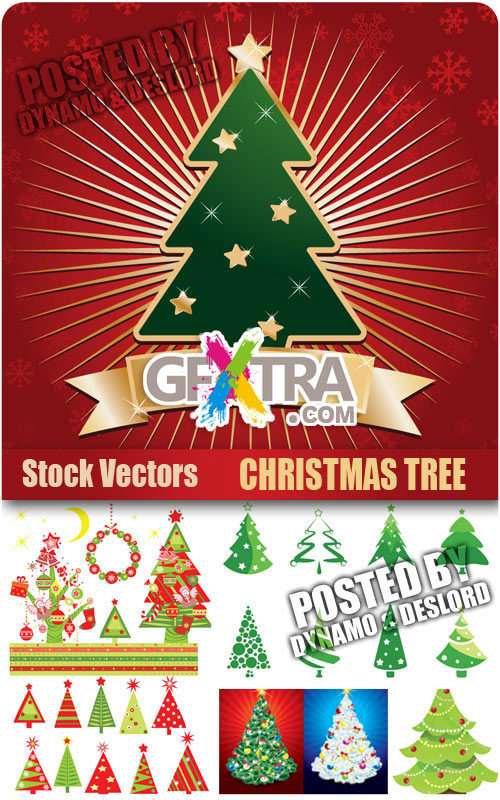 Christmas tree 2 - Stock Vector