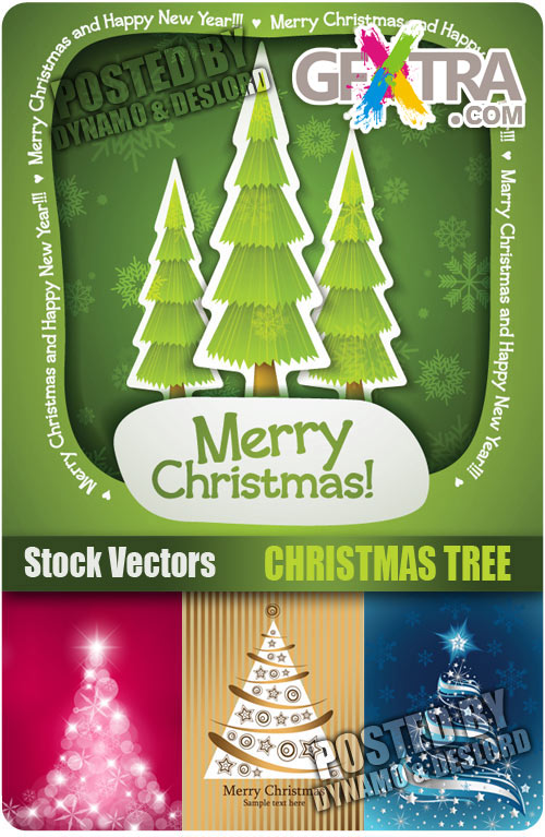 Christmas tree - Stock Vector