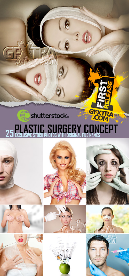 Shutterstock - Plastic Surgery Concept, 25xJPGs