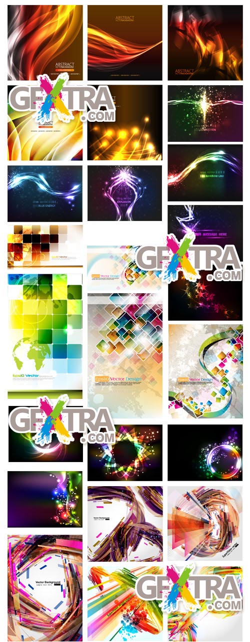 Set of abstract backgrounds 131xEPS