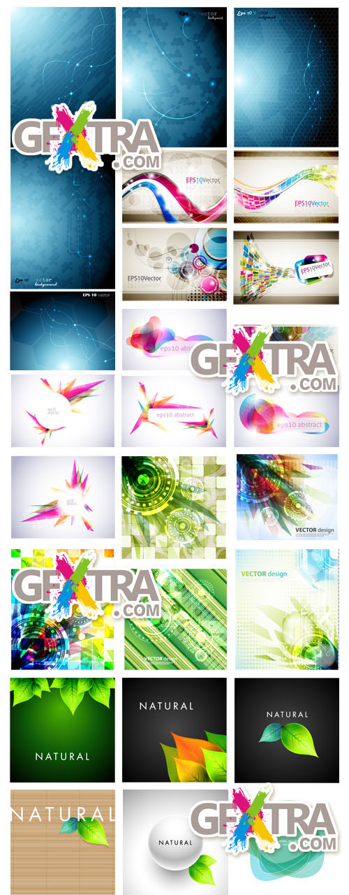 Set of abstract backgrounds 131xEPS
