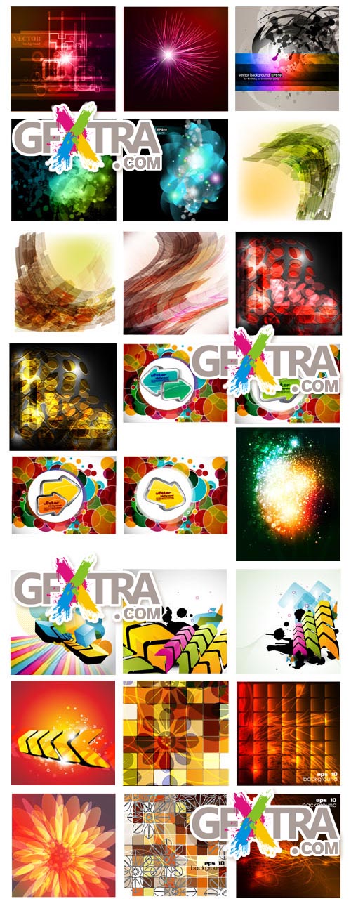 Set of abstract backgrounds 131xEPS