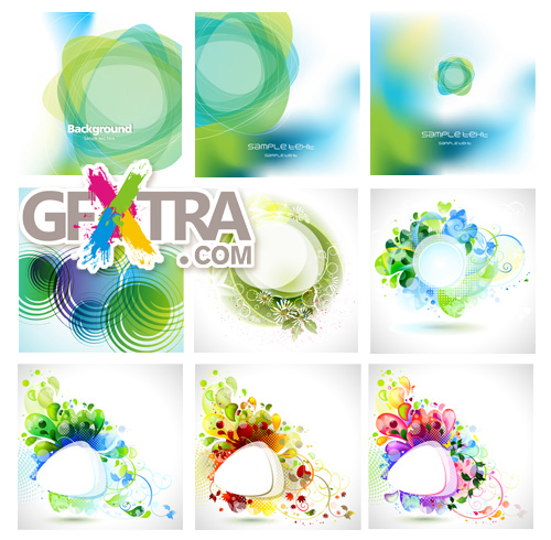 Set of abstract backgrounds 131xEPS