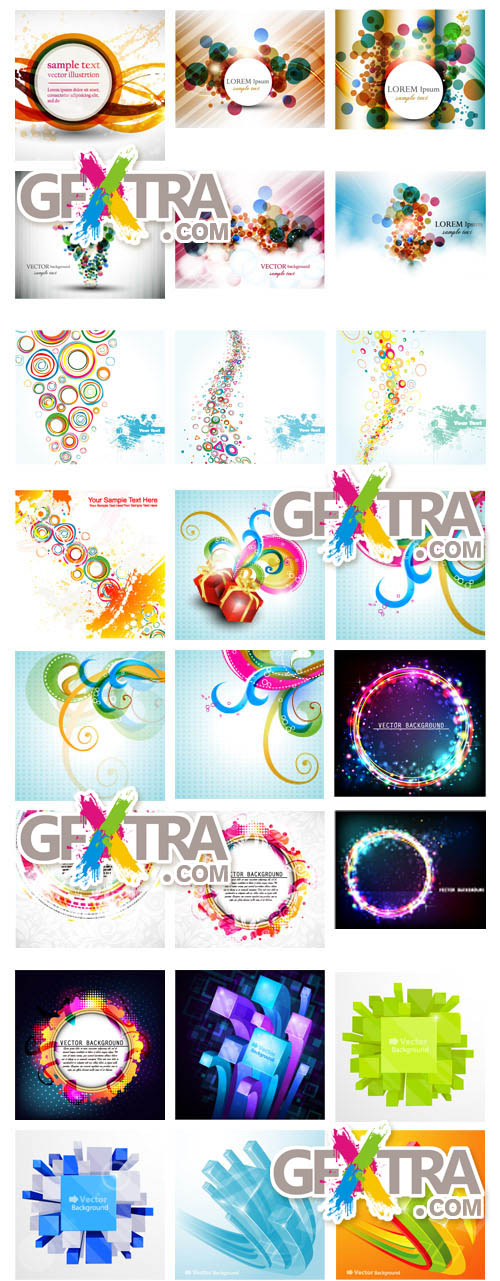 Set of abstract backgrounds 131xEPS