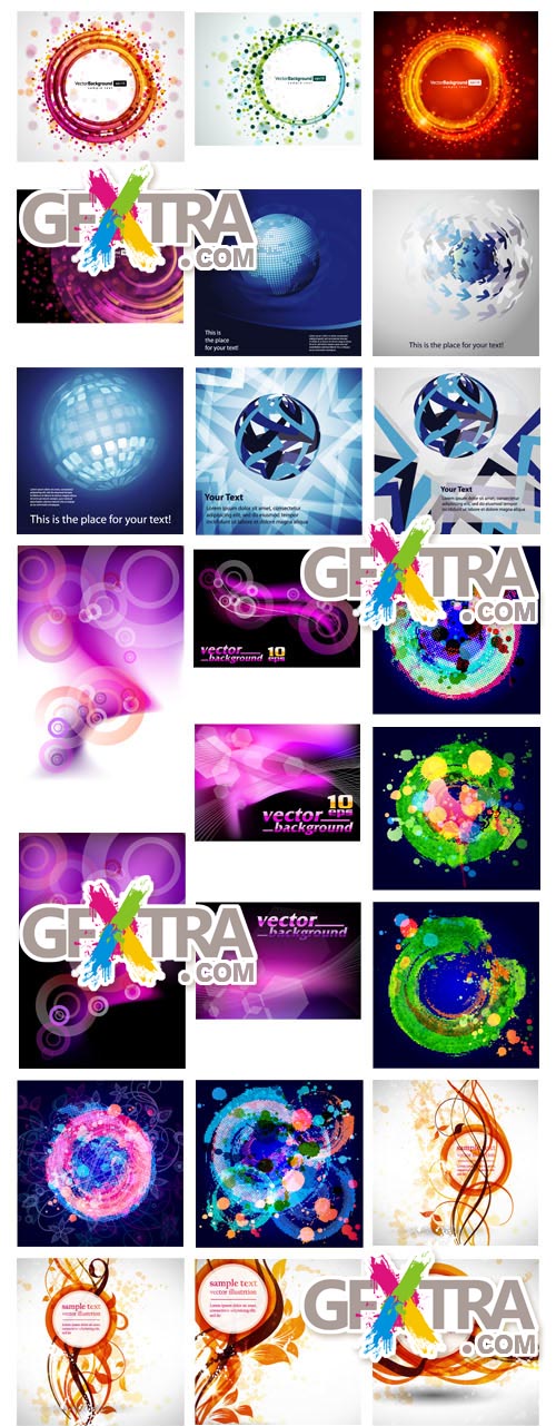 Set of abstract backgrounds 131xEPS