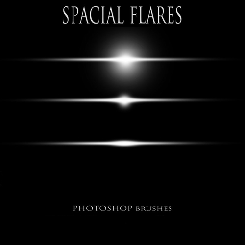 Spacial flares brushes set