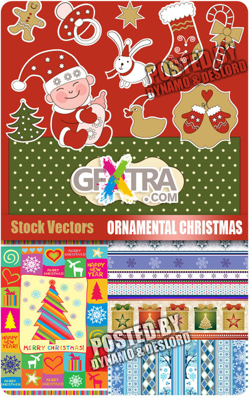 Ornamental christmas - Stock Vectors