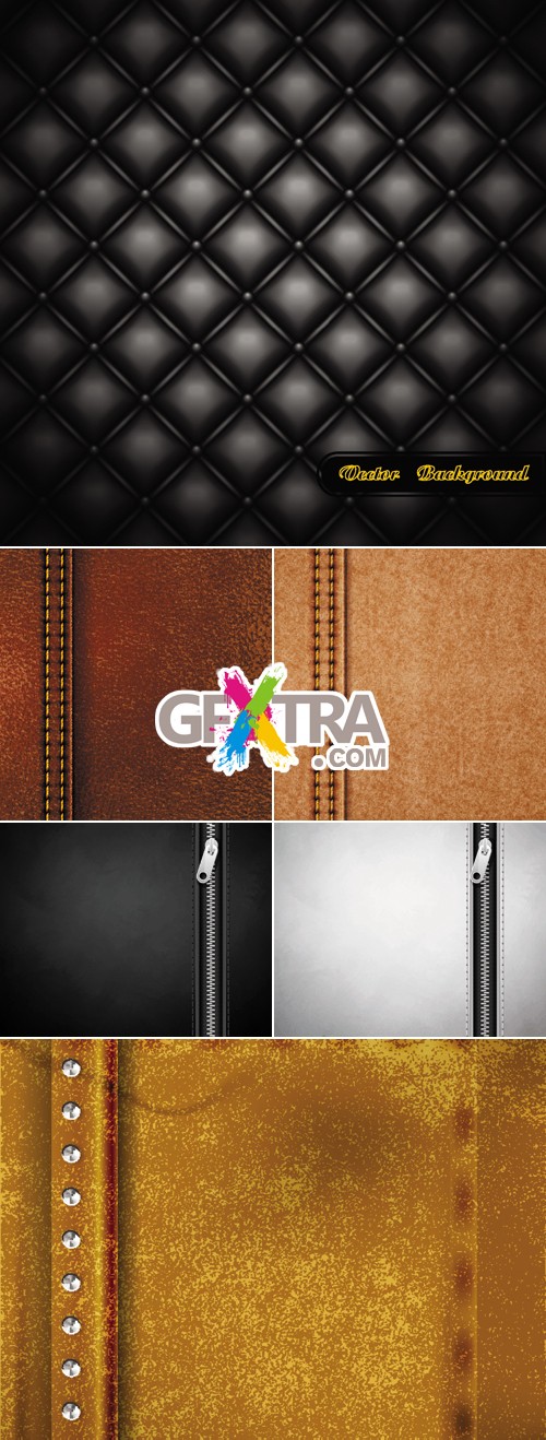 Color Leather Backgrounds Vector