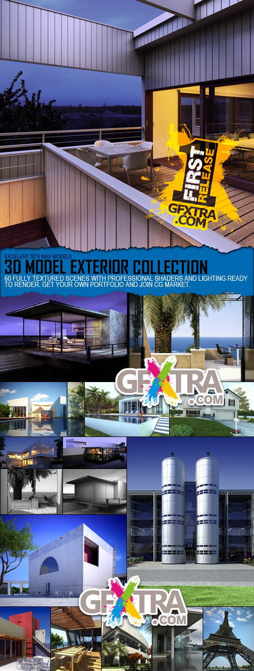 3D Model Exterior Collection, 60xMax