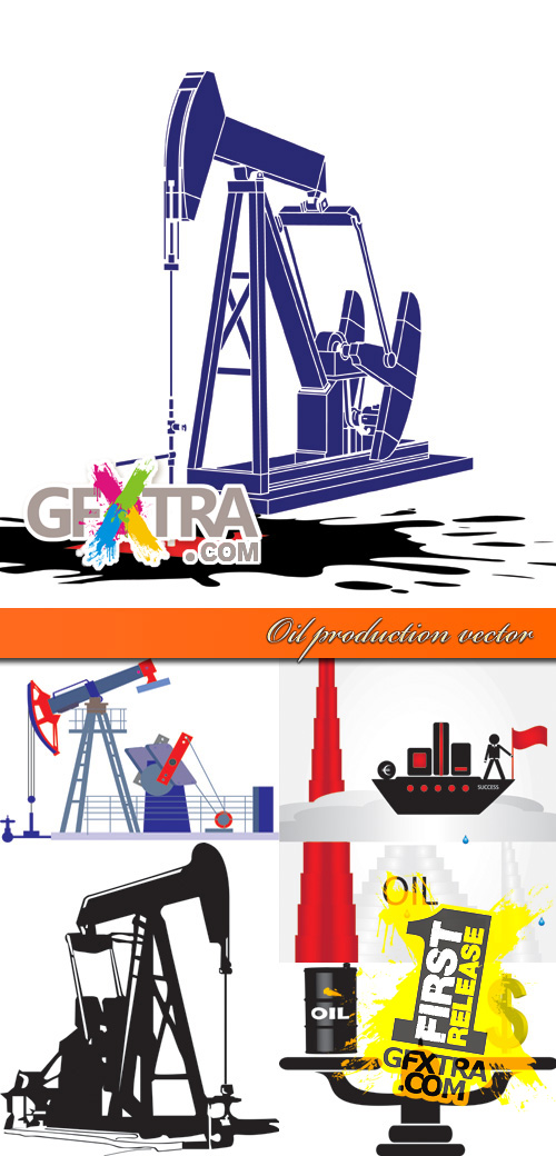 Oil production vector