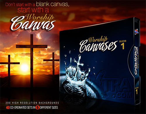 Worship Canvases Collection 1, 200 UHQ JPG Backgrounds