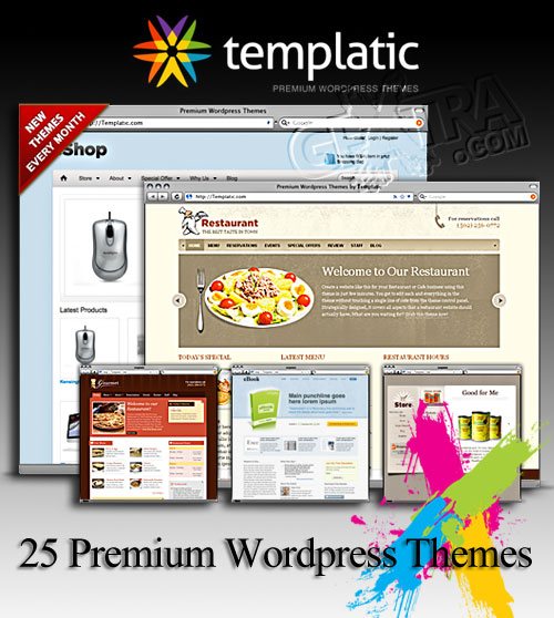 25 Premium Wordpress Themes - Templatic.com