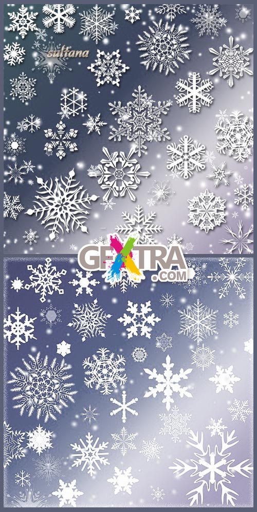 Snowflakes HQ Brushes by Sultana