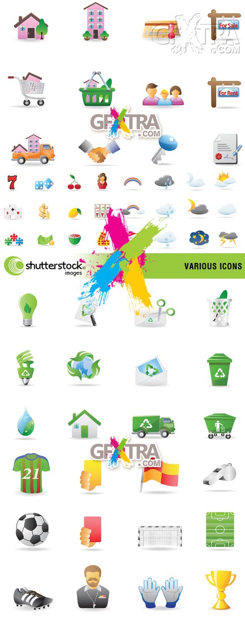 Stock Vector - Various Icons