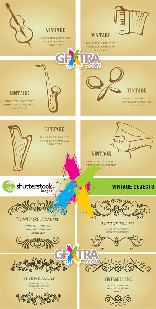 Stock Vector - Vintage Objects