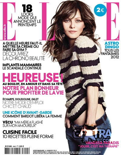 Elle No.3445 du 6 au 12 Janvier 2012, French