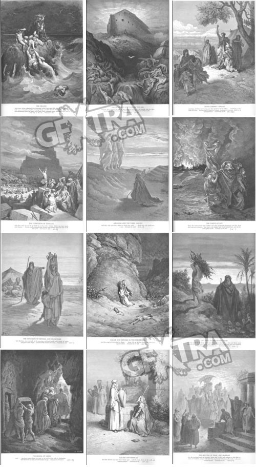 The Bible Illustrations by Paul Gustave Dore, 241 UHQ Plates