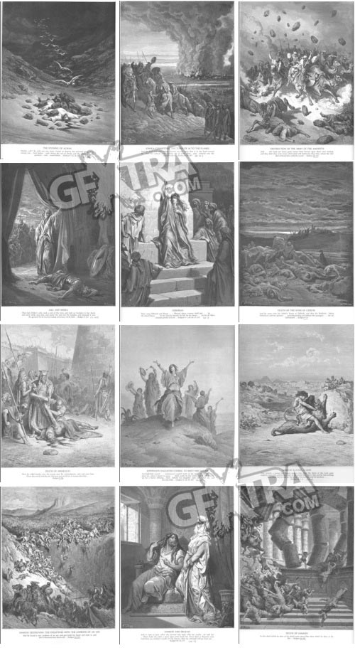 The Bible Illustrations by Paul Gustave Dore, 241 UHQ Plates
