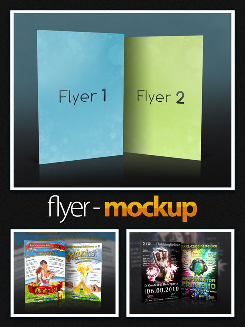 Flyer Mock-up - PSD