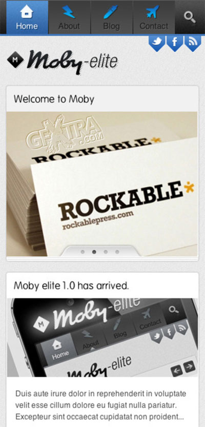 Moby Elite, Mobile Template - ThemeForest