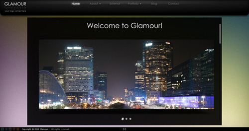 ActiveDen - Glamour AS3 XML Website Template