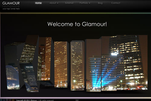 Glamour AS3 XML Website Template - RETAIL - ActiveDen