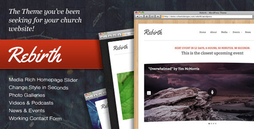 ThemeForest - Rebirth - The WordPress Theme for Churches