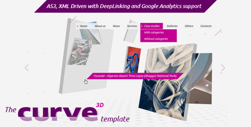 ActiveDen - The Curve3D Template - 5 colors (Incl FLA) - Rip