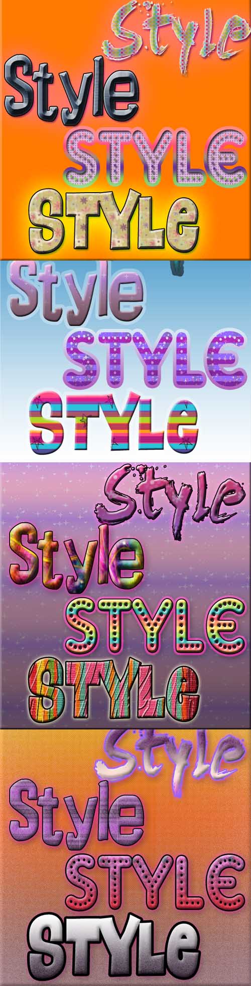 Text styles for Photoshop pack 23