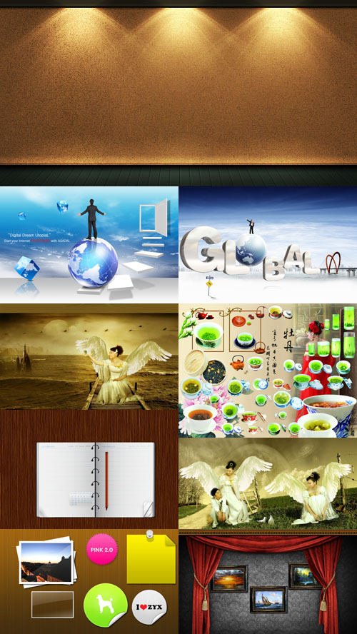 PSD source collection for Photoshop 2011 pack # 81