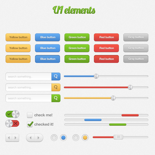 Colored UI Elements Pack 2012