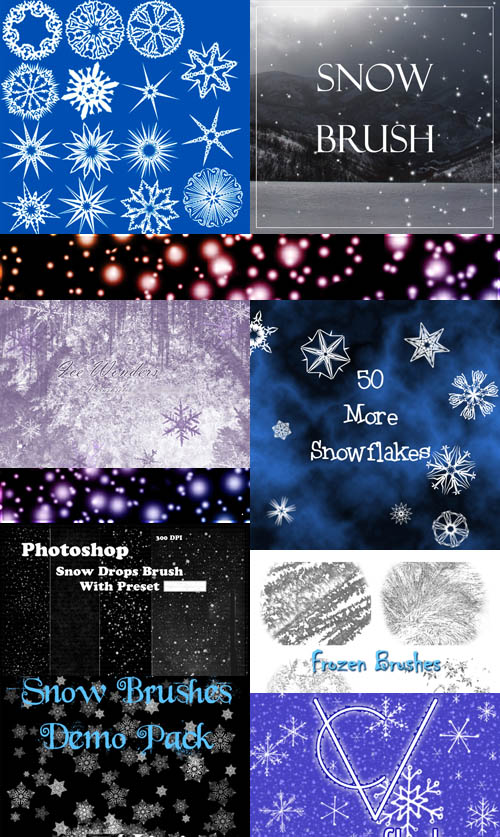 Collection of snow brushes pack 2