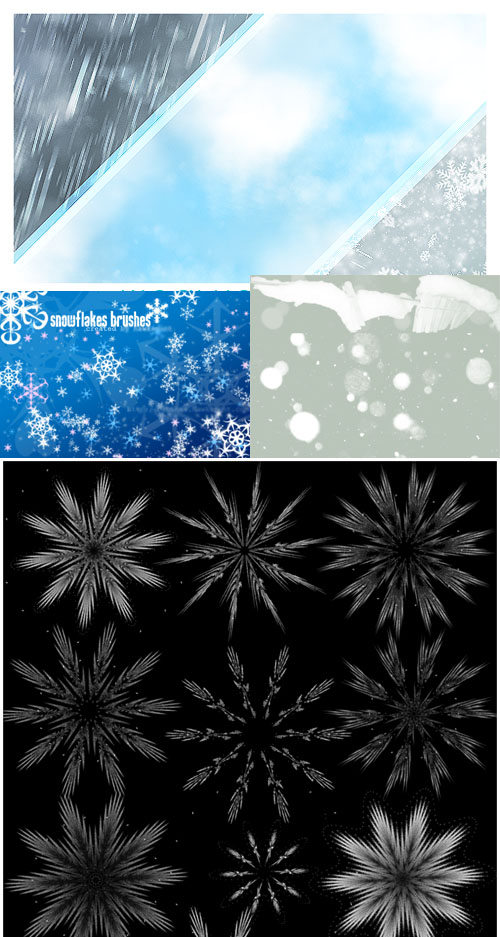 Collection of snow brushes pack 3