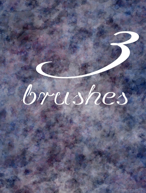 3 abstract brushes set