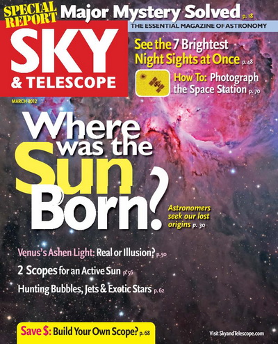 Sky & Telescope Magazine March 2012