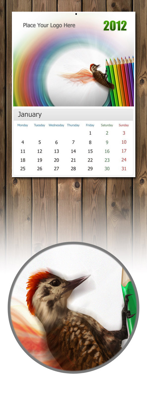 Calendar Head 2012
