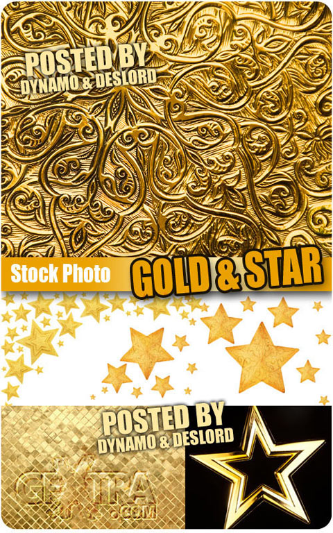 Gold & Star - UHQ Stock Photo