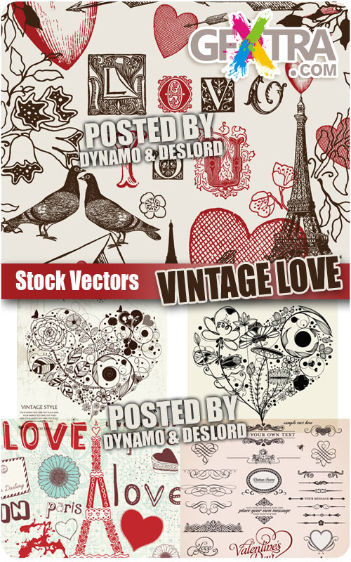 Vintage Love - Stock Vectors