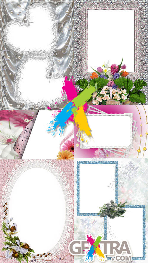 Collection of Photo frames for Valentine\'s Day pack 8