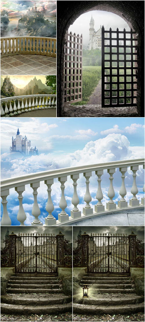 New Creative 2012 Fantasy Backgrounds For Collages