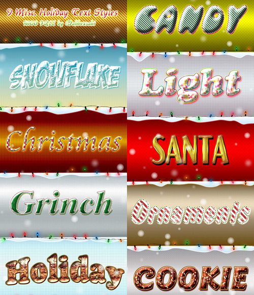 New Photoshop Christmas layer style