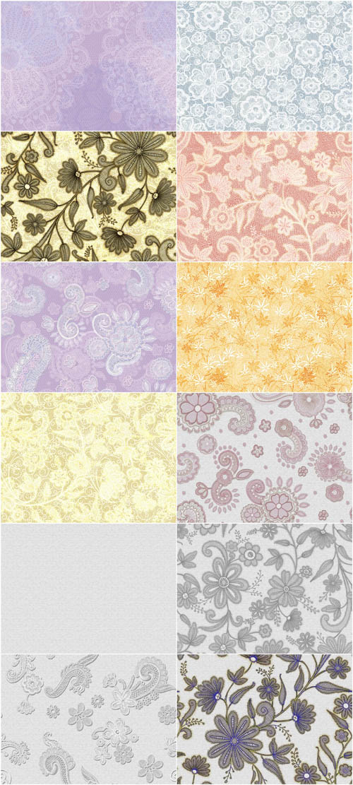 New 2012 Creative Romantic And Floral Colored Textures Vol.1