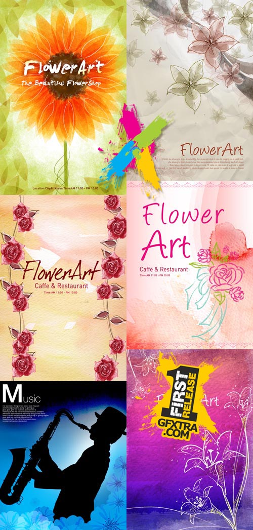 PSD Flowers collection for Photoshop 2012