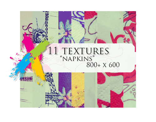 11 "Napkins" Textures