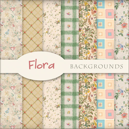 Romantic Textures 2012 - Love Flowers Backgrounds Vol.3