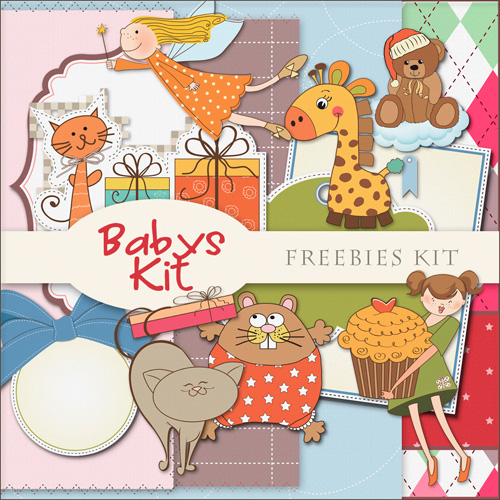 Childrens Scrap-kit - PNG Cliparts For Babys 2012