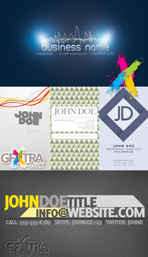 Collection of Business Cards 2012 pack 3