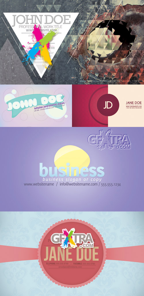 Collection of Business Cards 2012 pack 4