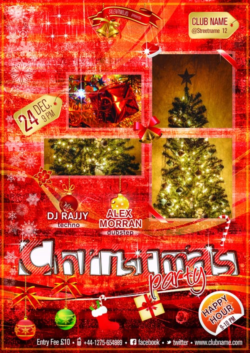 Christmas Flyer in 3 colors