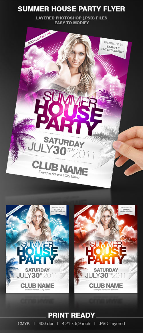 GraphicRiver - Summer House Party Flyer Template